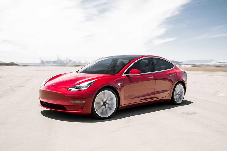 Tesla Model 3 Left Side Front View Tesla Model 3 Left Side Front View