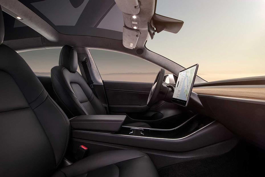 Tesla Model 3 Door View of Driver Seat Tesla Model 3 Door View of Driver Seat