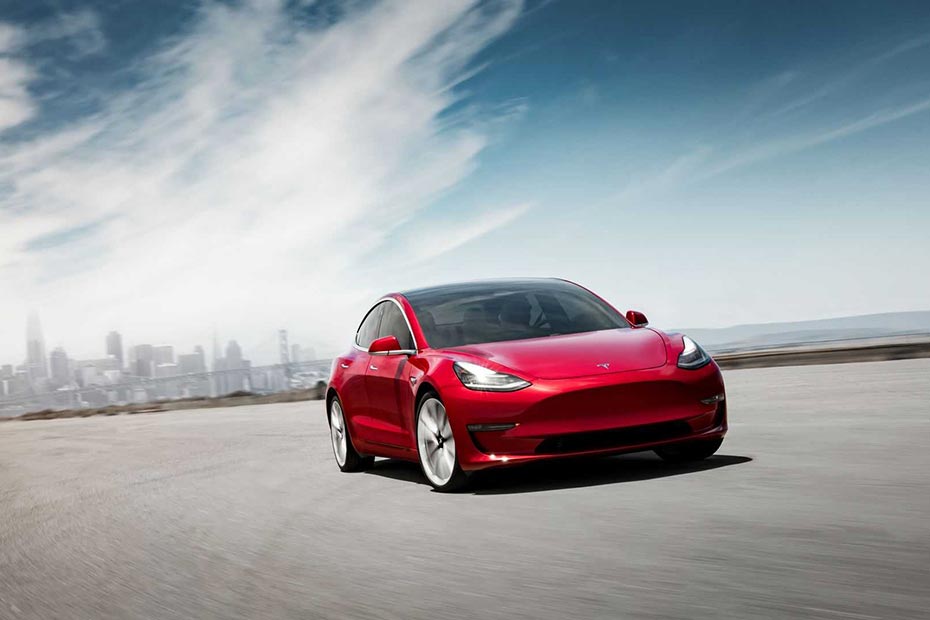 Tesla Model 3 Right Side Front View Tesla Model 3 Right Side Front View