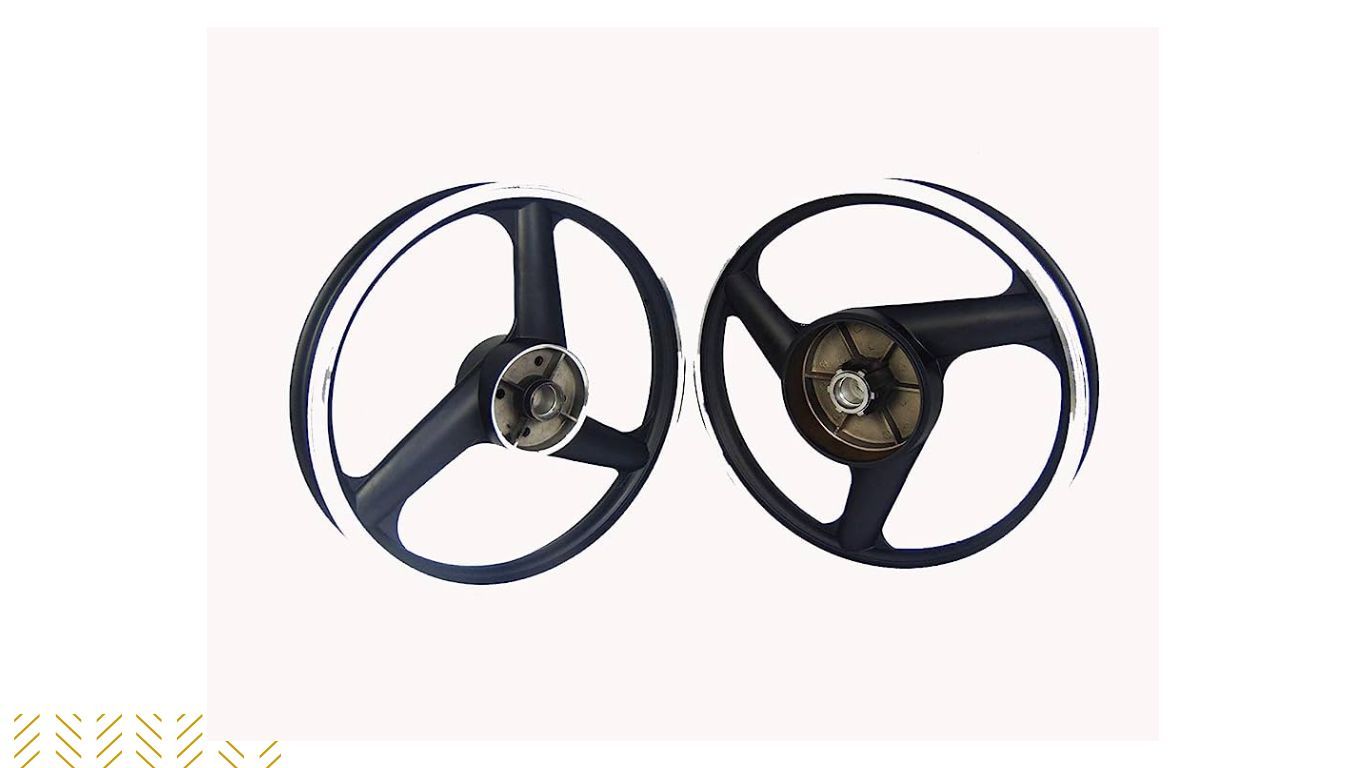 Asco 3 Spoke Black Alloy Wheels