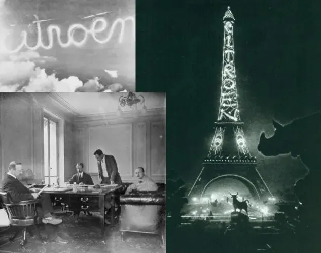 Citroen Name in the sky