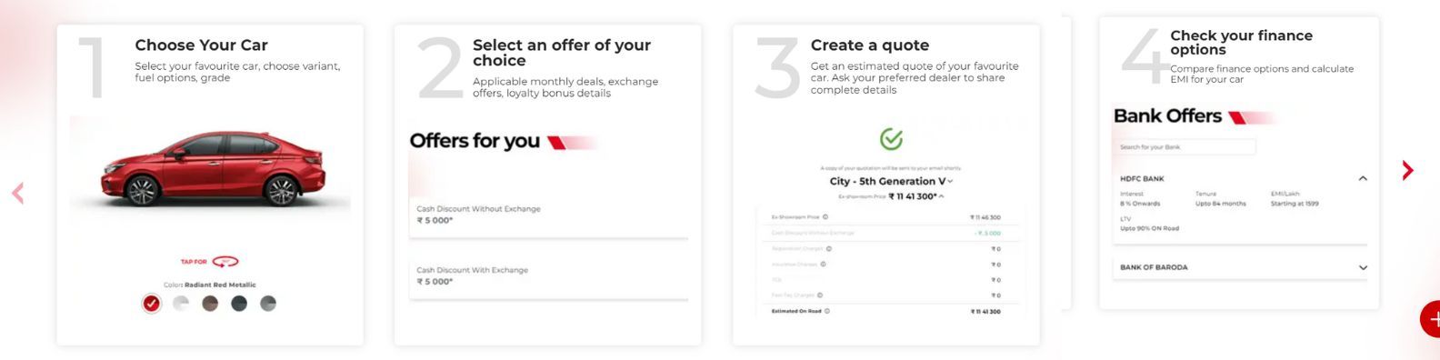 Honda Car Online Booking