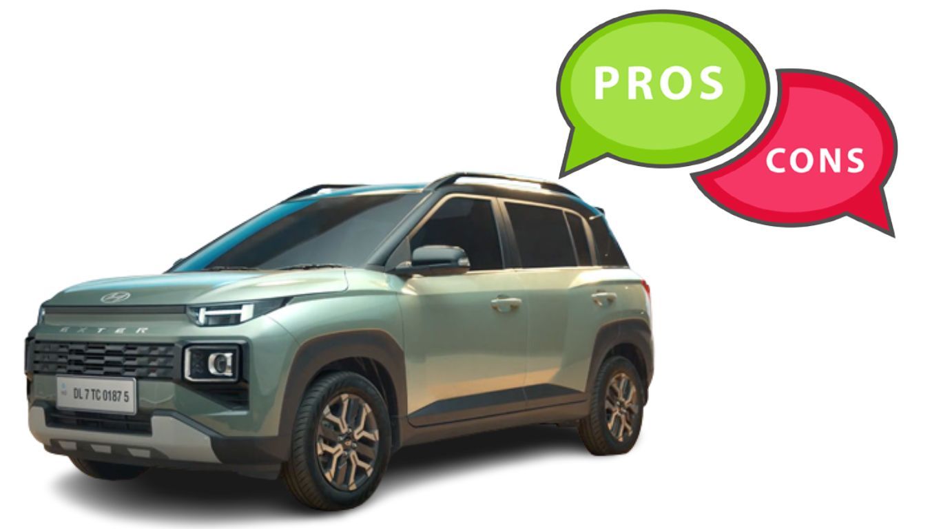 Comparing the Hyundai Exter with the Tata Punch, here are some pros and