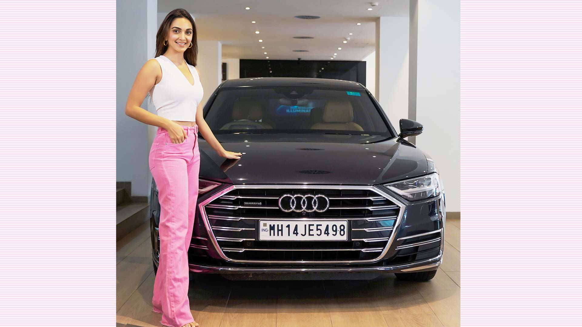 Kiara Advani Audi A8L 