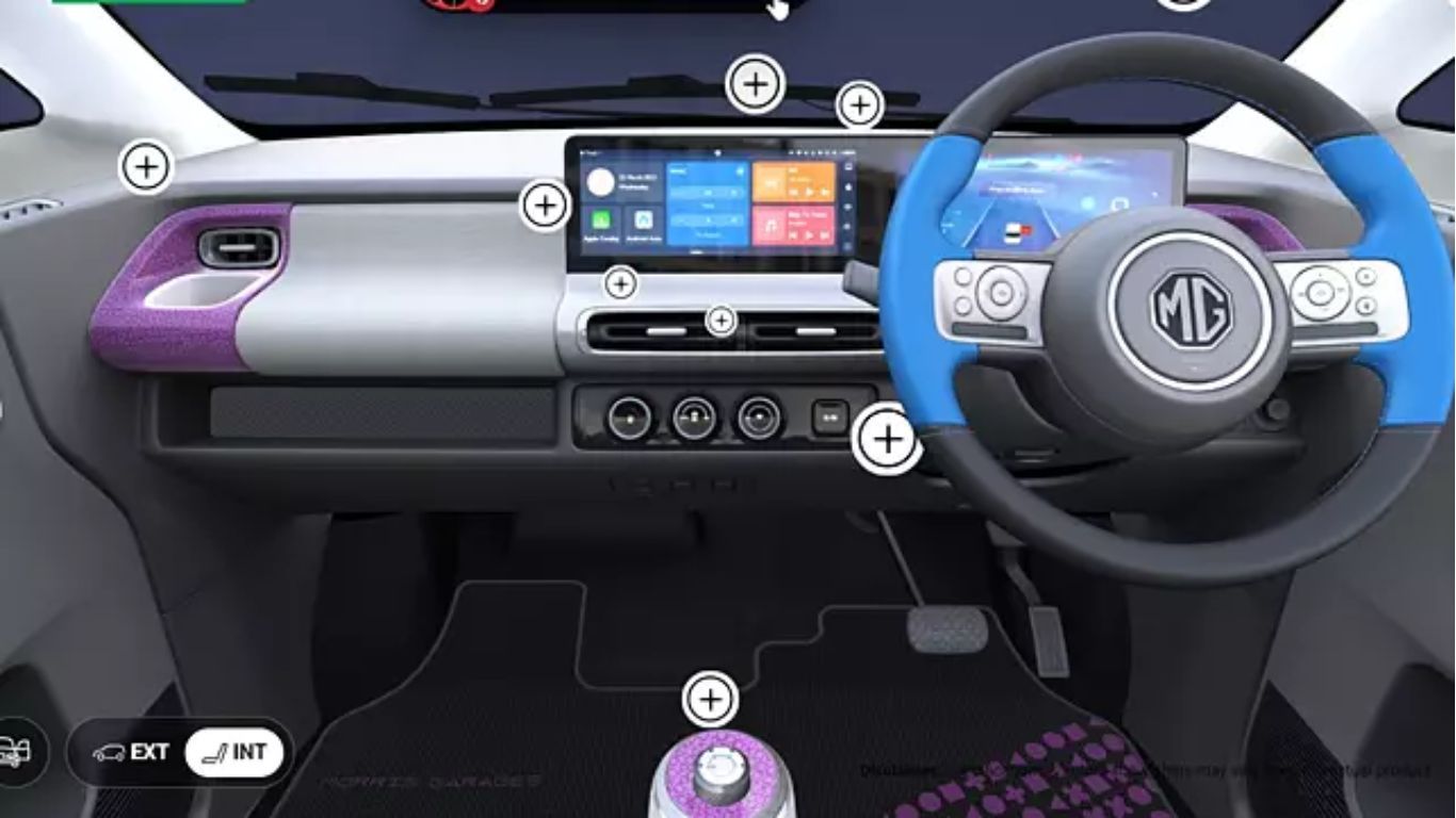 MG Comet EV Gamer Edition Interior