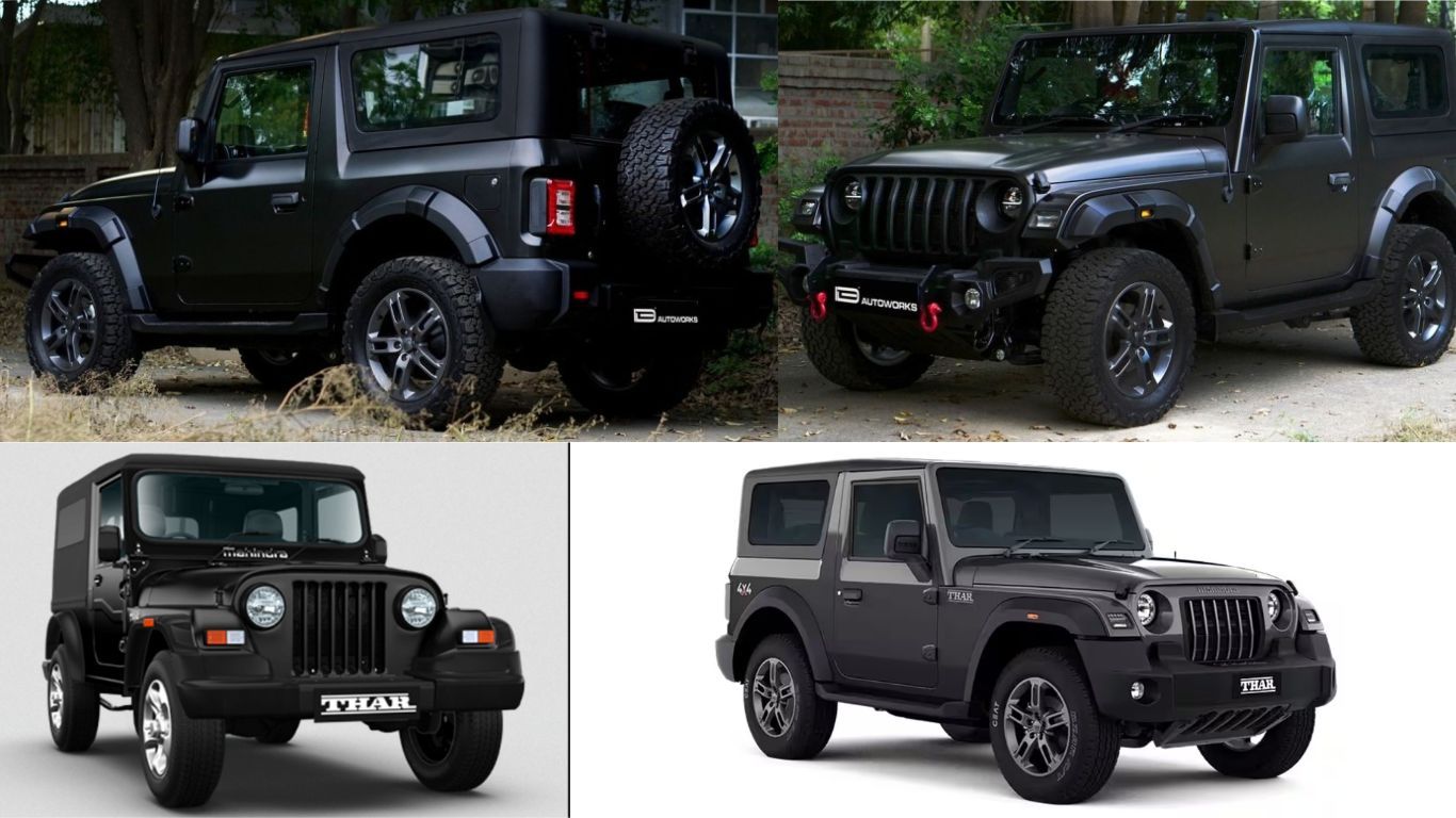 Mahindra Thar in Black Colour