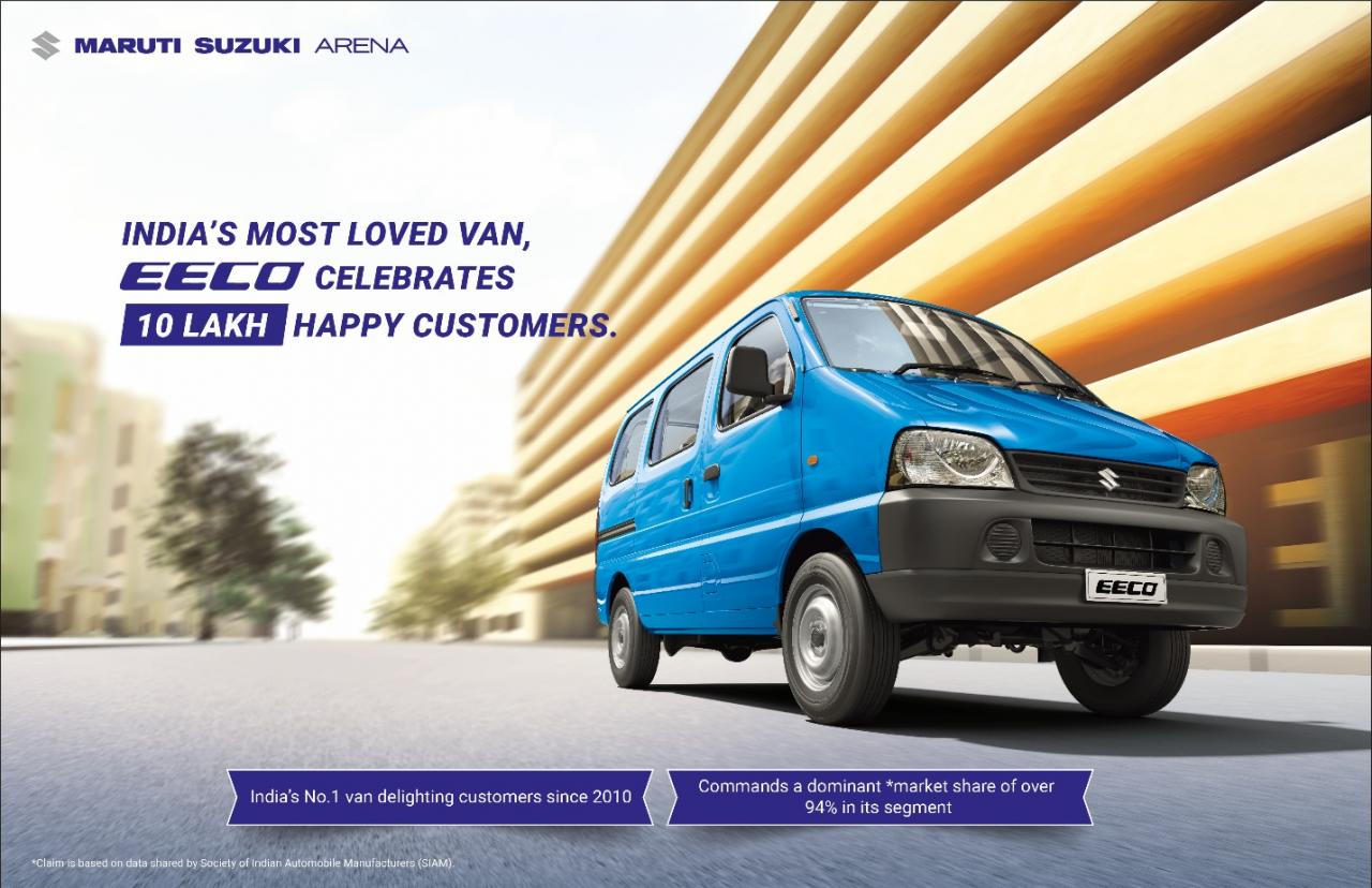 मारुति सुजुकी ईको ने 10 लाख यूनिट बिक्री मील का पत्थर पार किया: 2010 से ऑन-सेल Maruti_Suzuki_Eeco_7718dcf678.jpg