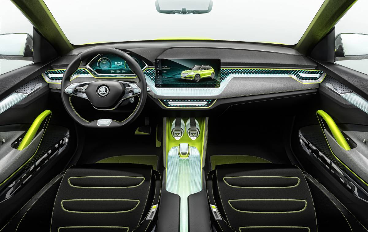 Skoda Vision X Interior details