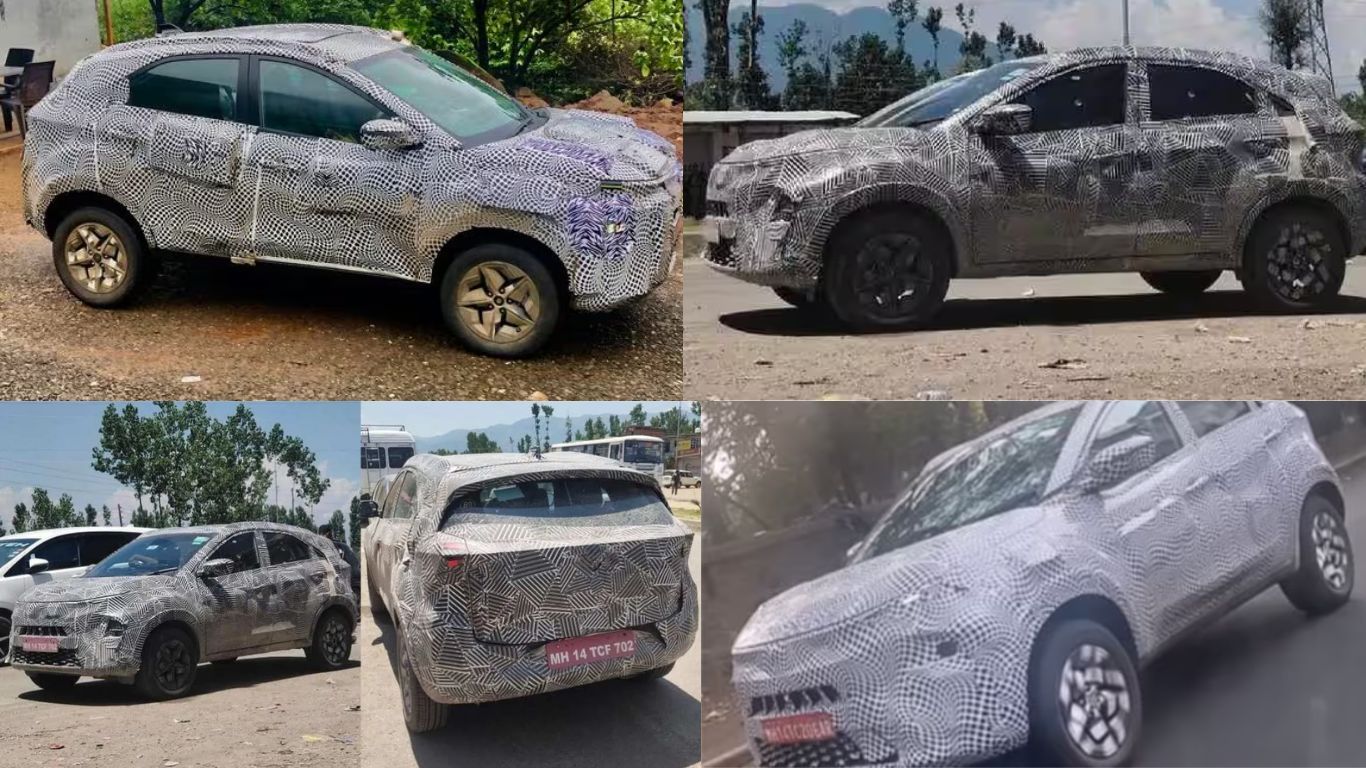 Tata Nexon Facelift Spy shots