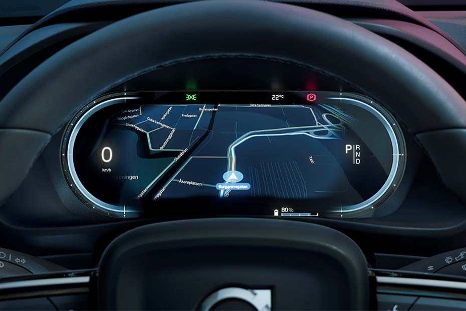 Volvo C40 Recharge Speedometer Volvo C40 Recharge Speedometer