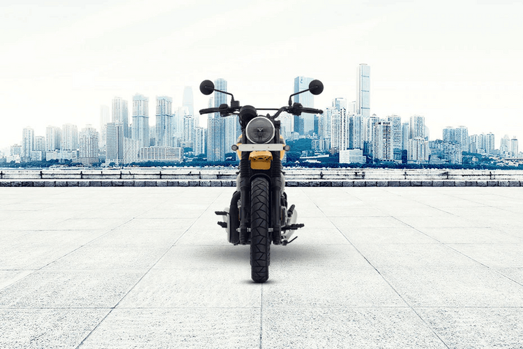 Yezdi Scrambler Front View Yezdi Scrambler Front View