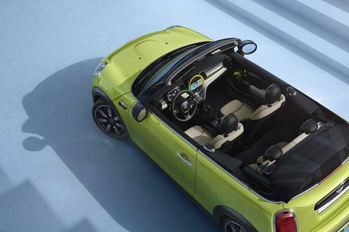 Mini Cooper Convertible top view Mini Cooper Convertible top view
