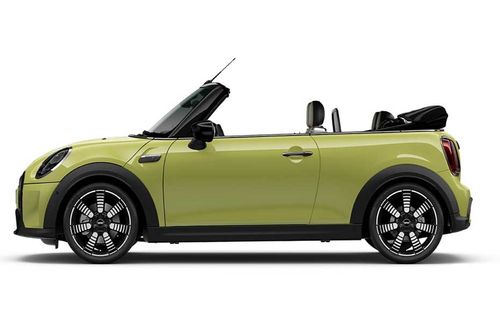 Mini Cooper Convertible left side view Mini Cooper Convertible left side view