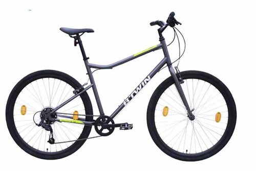 Btwin Hybrid cycle Riverside 120 Grey Yellow