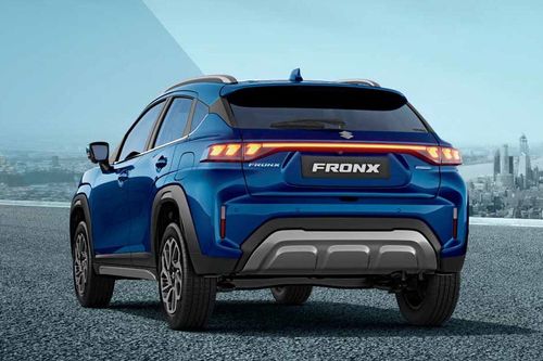 Maruti Fronx Rear Left View Maruti Fronx Rear Left View