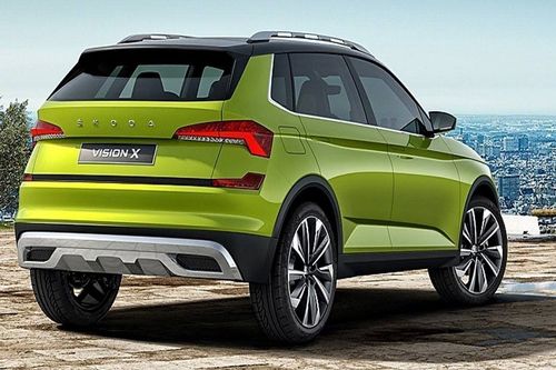Skoda Vision X Right Side Rear View Skoda Vision X Right Side Rear View