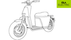 Ola Electric New Scooter, leaked patent image